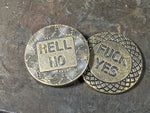 Brass Decision Coin