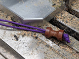 Large Spool Natural Canvas  Micarta Lanyard Bead and a Free Paracord Lanyard
