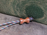 Large Spool Natural Canvas  Micarta Lanyard Bead and a Free Paracord Lanyard