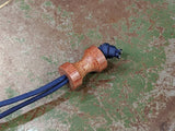 Large Spool Natural Canvas  Micarta Lanyard Bead and a Free Paracord Lanyard