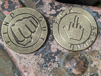 Brass F Around Find Out Coin