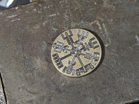 Brass Wayfinder Compass Coin