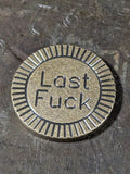 Brass Last F to Give Coin
