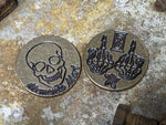Brass Memento Mori Coin