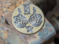 Brass Memento Mori Coin