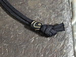 Small Acetal (Delrin) Lanyard Bead with Topographical Pattern and a Free Paracord Lanyard