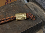 Large Brass Topo Lanyard Bead and a Free Paracord Lanyard