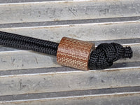 Large Simple Natural Micarta Lanyard Bead and a Free Paracord Lanyard