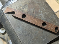 Copper Pry Bar with Patina