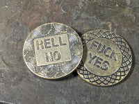 Brass Decision Coin