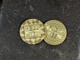 Brass Decision Coin Stonewashed No Patina