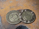 Brass Thumbs Up Decision Coin