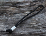 Medium Aluminum Lanyard Bead With Two Grooves and a Free Paracord Lanyard