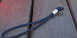 Medium Aluminum Lanyard Bead With Two Grooves and a Free Paracord Lanyard