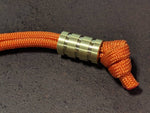 Medium Brass Lanyard Bead With Three Grooves and a Free Paracord Lanyard