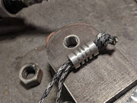 Large Aluminum Lanyard Bead with Free Paracord Lanyard