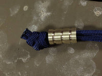 Medium Brass Lanyard Bead With Three Grooves and a Free Paracord Lanyard