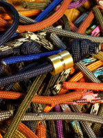 Medium Brass Lanyard Bead With One Groove and a Free Paracord Lanyard