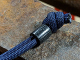 Smooth Texture Black Canvas Micarta Lanyard  and a Free Paracord Lanyard