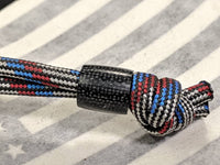 Smooth Texture Black Canvas Micarta Lanyard  and a Free Paracord Lanyard