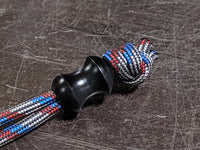 Version 2 Medium Curvy Delrin Lanyard Bead and a Free Paracord Lanyard