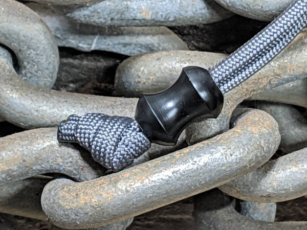 Version 2 Medium Curvy Delrin Lanyard Bead and a Free Paracord Lanyard