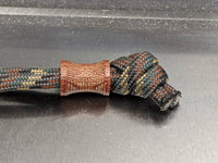 Small Spool Natural Canvas  Micarta Lanyard Bead and a Free Paracord Lanyard