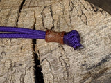 Small Spool Natural Canvas  Micarta Lanyard Bead and a Free Paracord Lanyard