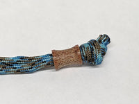 Small Spool Natural Canvas  Micarta Lanyard Bead and a Free Paracord Lanyard