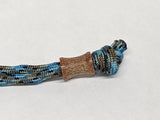 Small Spool Natural Canvas  Micarta Lanyard Bead and a Free Paracord Lanyard