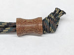 Medium Spool Natural Canvas Micarta Lanyard Bead and a Free Paracord Lanyard