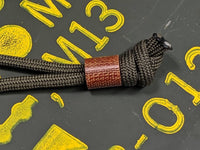 Smooth Texture Natural Micarta Lanyard  and a Free Paracord Lanyard