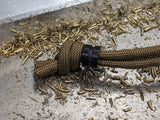 Small Black Micarta Lanyard Bead and a Free Paracord Lanyard