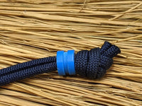 Small Blue G10 Lanyard Bead and a Free Paracord Lanyard