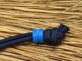 Small Blue G10 Lanyard Bead and a Free Paracord Lanyard