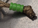 Medium Acid Green G10 3 Groove Lanyard Bead and a Free Paracord Lanyard