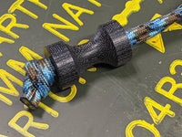 Large Spool Black Micarta Lanyard Bead and a Free Paracord Lanyard