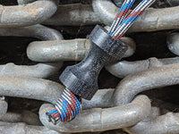 Large Spool Black Micarta Lanyard Bead and a Free Paracord Lanyard
