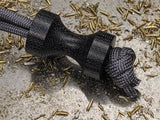 Large Spool Black Micarta Lanyard Bead and a Free Paracord Lanyard