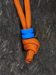 Small Blue G10 Lanyard Bead and a Free Paracord Lanyard