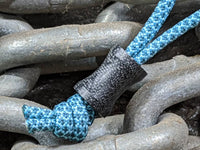 Medium Spool Black Canvas Micarta Lanyard Bead and a Free Paracord Lanyard
