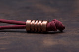 Large Copper Lanyard Bead with Free Paracord Lanyard