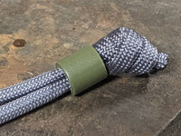 Simple Small OD Green G10 Lanyard Bead with Free Paracord Lanyard
