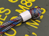 Simple Small White G10 Lanyard Bead with Free Paracord Lanyard