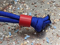 Simple Small Cherry Red G10 Lanyard Bead with Free Paracord Lanyard