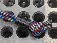 Medium Acetal (Delrin) Lanyard Bead With Two Grooves and a Free Paracord Lanyard