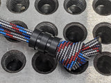 Medium Acetal (Delrin) Lanyard Bead With Two Grooves and a Free Paracord Lanyard