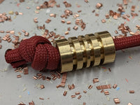 Large Brass Lanyard Bead with Free Paracord Lanyard