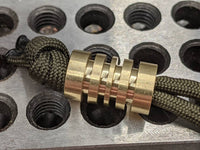 Large Brass Lanyard Bead with Free Paracord Lanyard