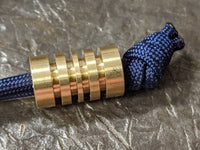 Large Brass Lanyard Bead with Free Paracord Lanyard
